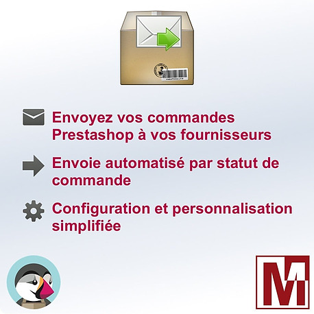 Envoyez vos commandes PrestaShop à vos fournisseurs par email