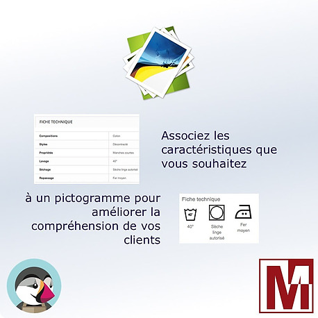 Module PrestaShop pour Associer des images aux caractéristiques produits