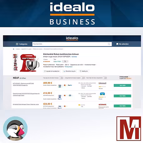 Comparateur de prix IDEALO tracking pixel