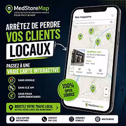 MedStoreMap - Localisateur de magasins avancé