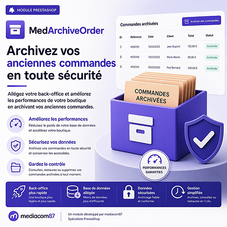 MedArchiveOrder - Archivez vos anciennes commandes en toute sécurité