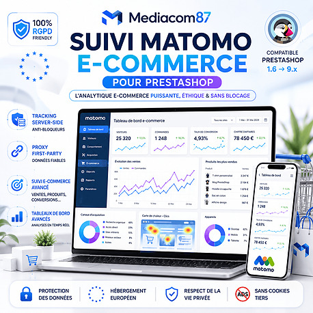 Suivi visite et ventes avec Matomo