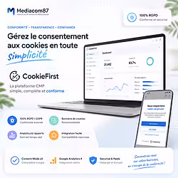 CookieFirst - Plateforme de gestion automatis&eacute;e du consentement aux cookies (CMP)
