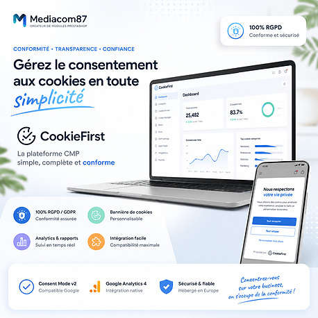 CookieFirst - Plateforme de gestion automatisée du consentement aux cookies (CMP)
