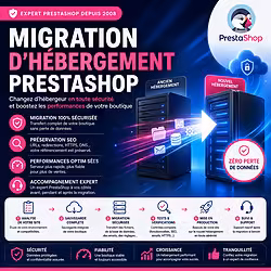 PrestaShop - service de changement d'hébergeur